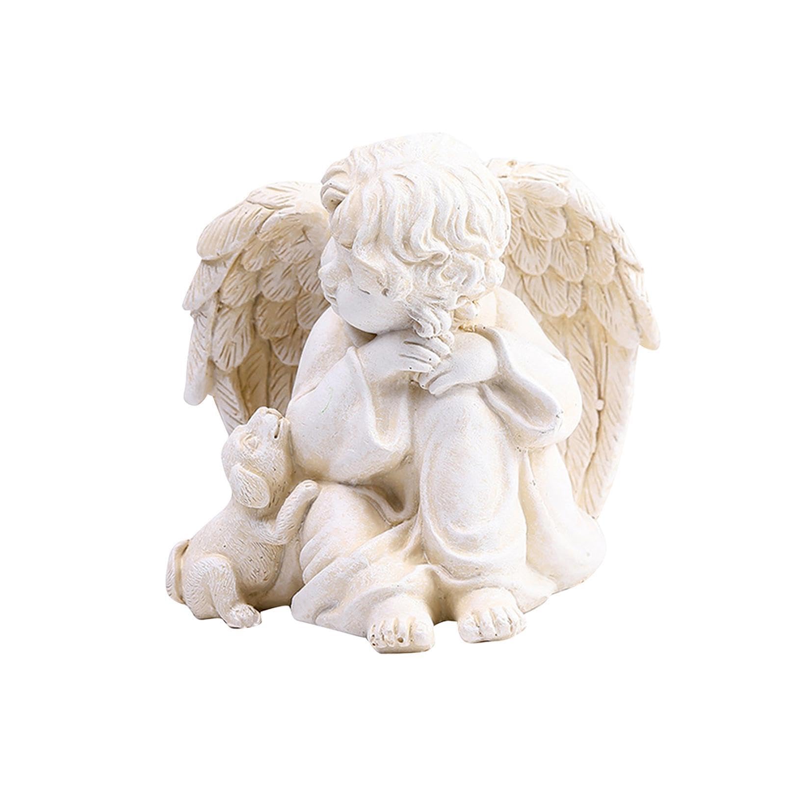 PIXZCSA for Creative Angel Sculpture Resin Figurine Cherub Decorative Figurine Souvenirs And Enhances Tranquility Of Room