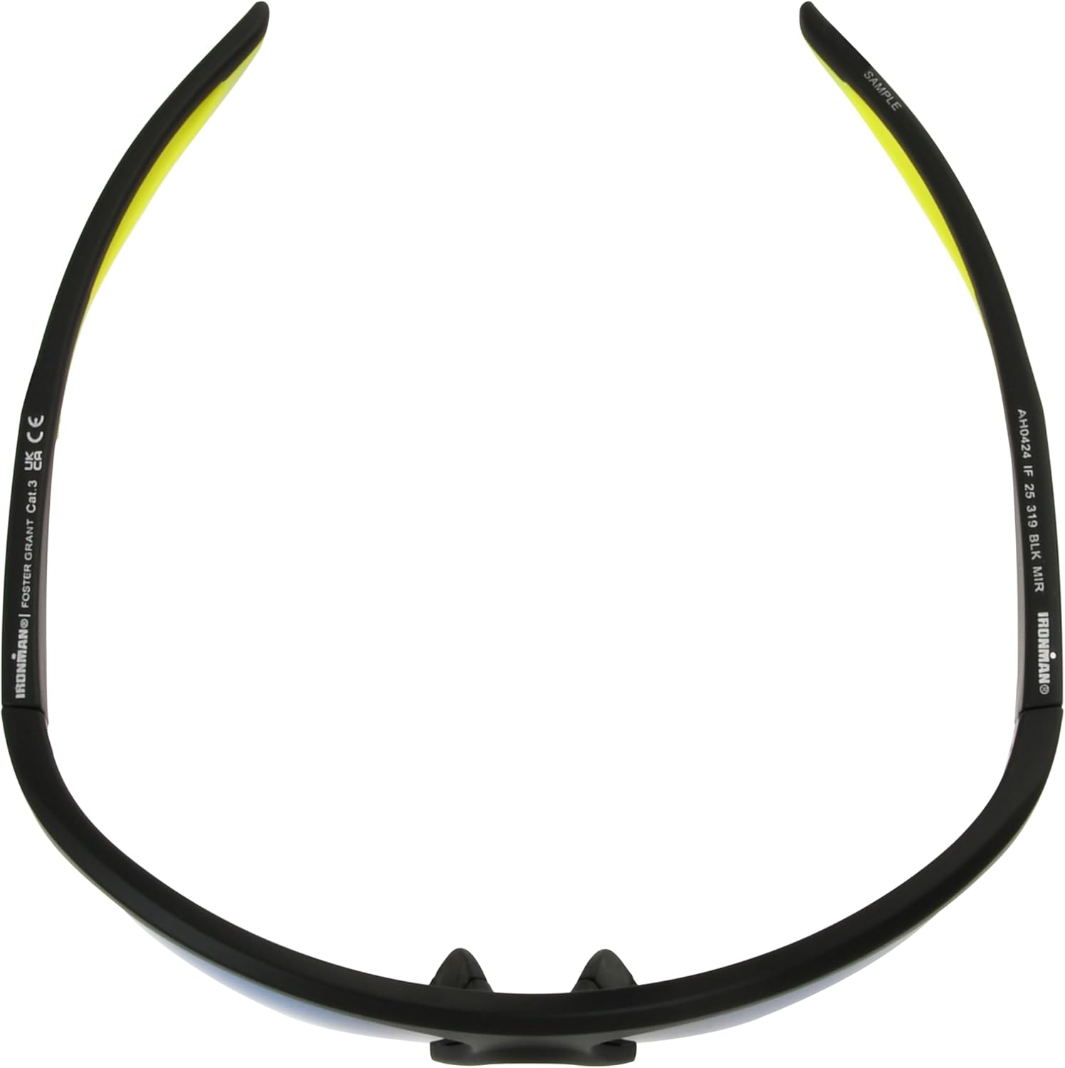 Foster Grant x Ironman Unisex Traction Blade Sunglasses, Black, 76mm - Image 3