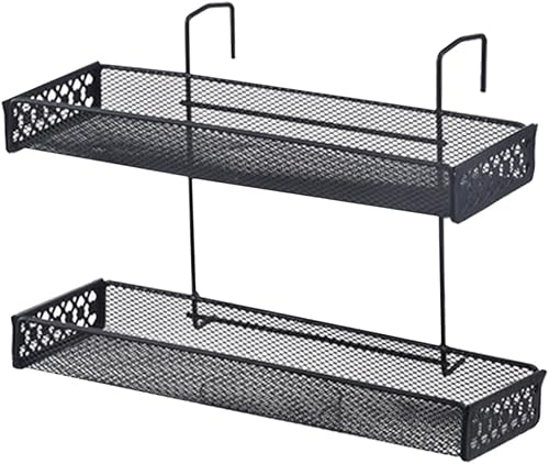 Miniatura 7 de BESTOYARD Estante de almacenamiento colgante 2pcs organizador de acero al carbono armario de oficina alféizar de ventana Estante colgante