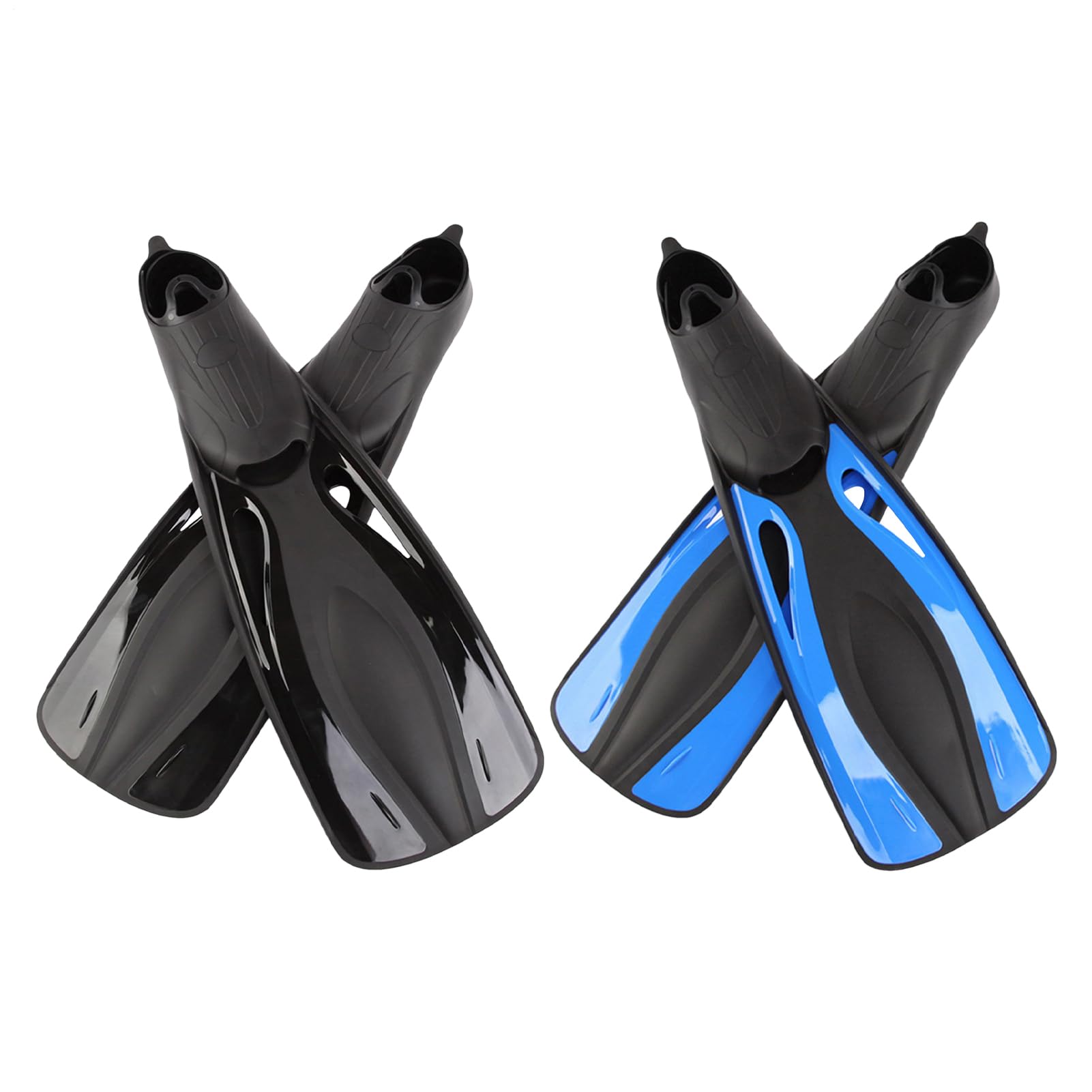 Palmes de plongée réglables et légères avec talon ouvert pour la piscine - 8