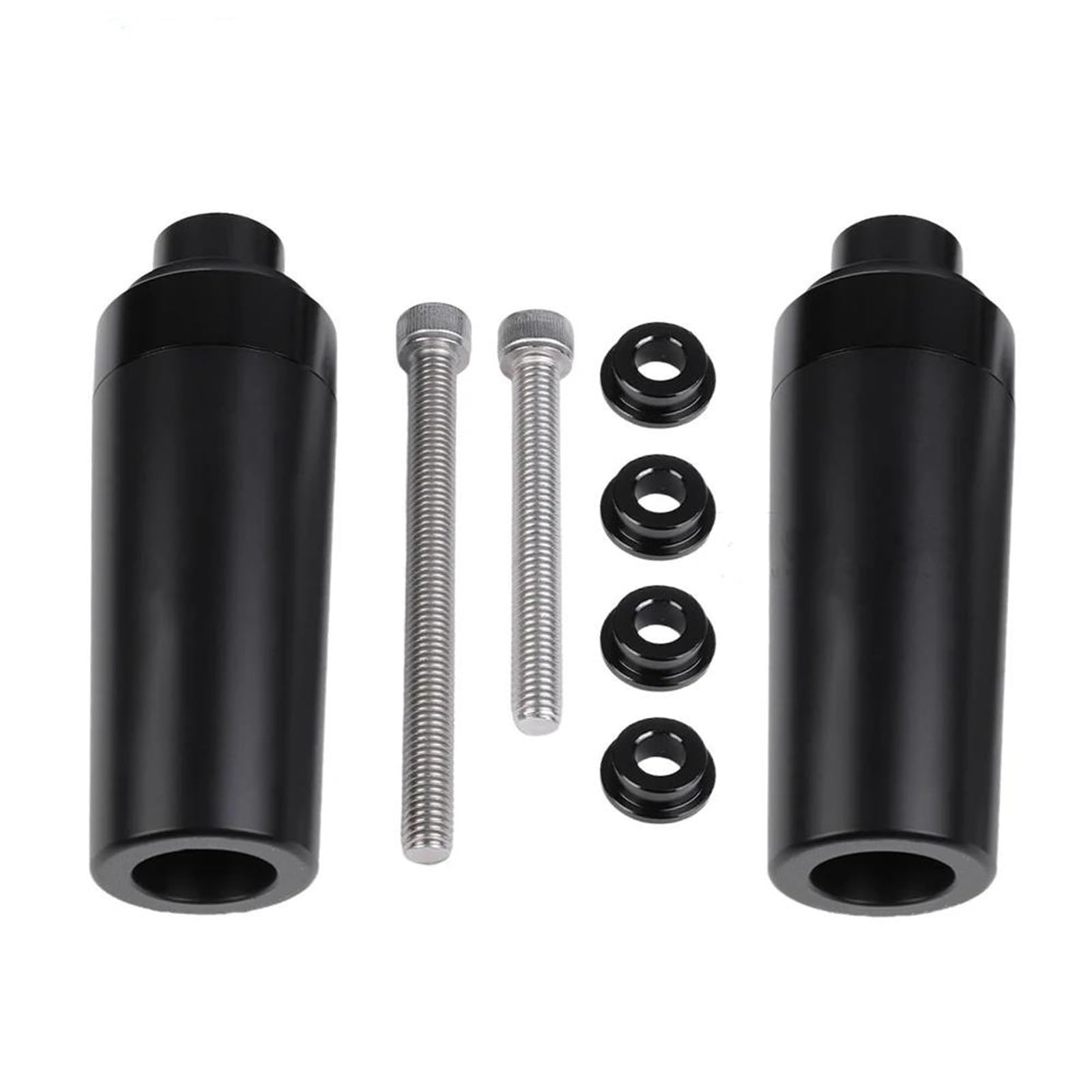 Sturzschutz Sturzpads Motorrad-Rahmengleiter, Sturzpads, Sturzpads Für CFMOTO 675SR-R, 675SS, 675NK, 675 SR-R, SR SS, NK, Vorderachsgleiter, Hinterradschwingenschutz Fallschutz(SCHWARZ 1)