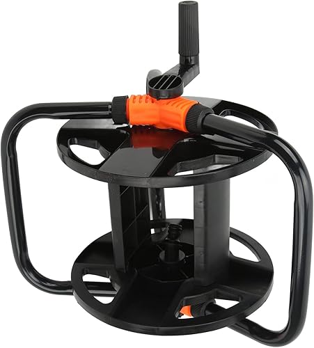 Miniatura 9 de Carrete de manguera, carrete de manguera portátil, soporte de almacenamiento de manguera de cuerda, soporte de manguera de agua, estante de