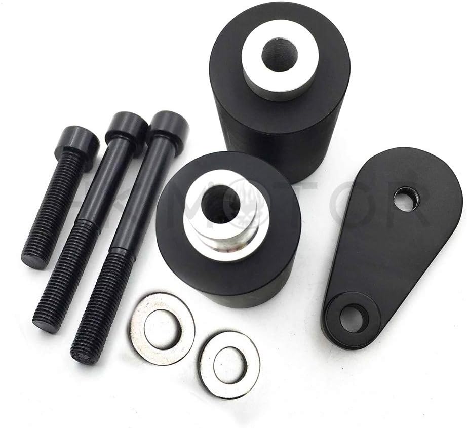 HONGK- No Cut Frame Slider Protector Compatible with 2003-2005 Yamaha YZF R6 2006-2009 R6S BLK [B01BW4PF3Y]