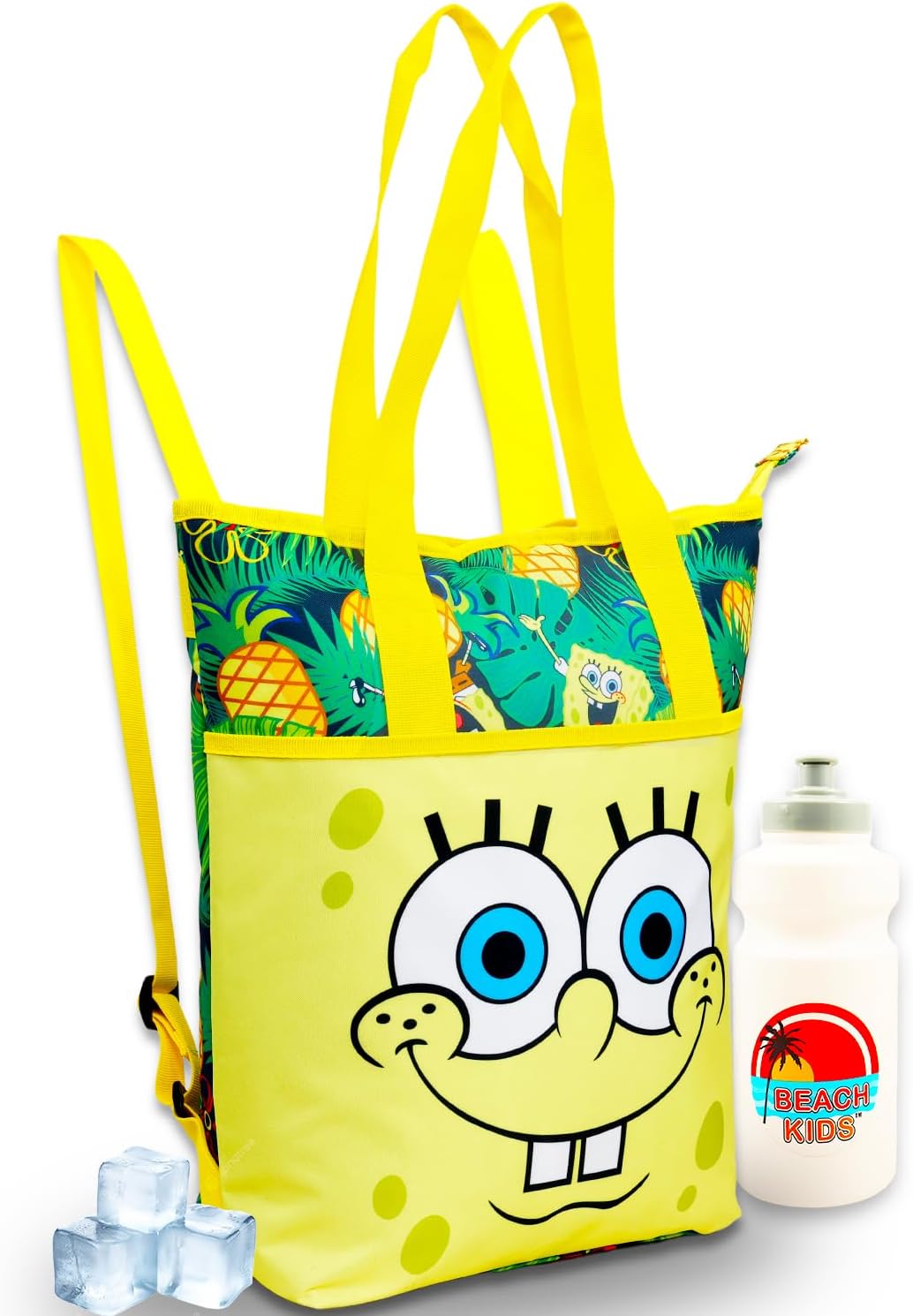 Spongebob Canvas Tote Bags, Large Reusable Grocery Bag Bundle