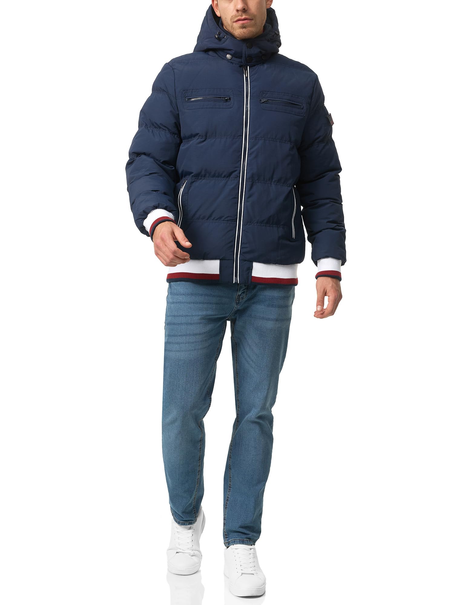 Indicode Uomini Marlon Quilted Jacket | Giacca trapuntata dall'aspetto di una piumino