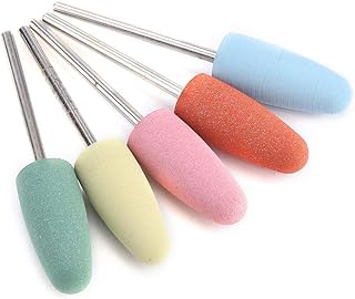 5Pcs Set Rubber Nail Drill Bits Manicure Pedicure Nail Polishing Burr Accessory 152 Russian Manicure Drill Bits,Nail Drill Bits,Silicone Nail Bit,Nail Drill Bits,Electric Nail Bu (171)