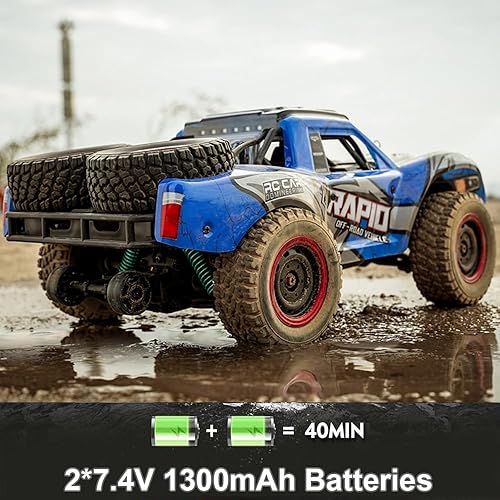 Miniatura 5 de Camión RC 114 RC Car Off-Road 4x4 Coche de control remoto 30 MPH RC Buggy todo terreno con control proporcional 390 Motor Chasis de metal Rodamiento