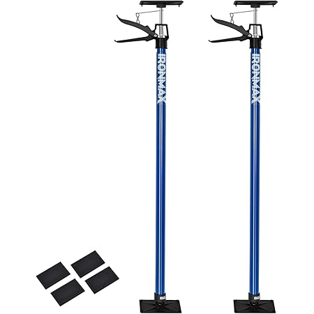 Goplus Support Pole, 2-pack Steel Telescopic Quick Support Rod ...