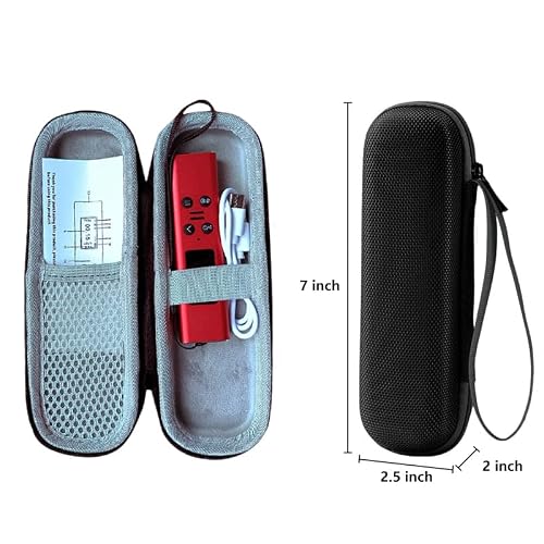 Portable Geiger Counter, Pen Type Handheld Nuclear Radiation Detector for X Y β-Ray, Rechargeable, Aluminum Alloy Housing (Red)