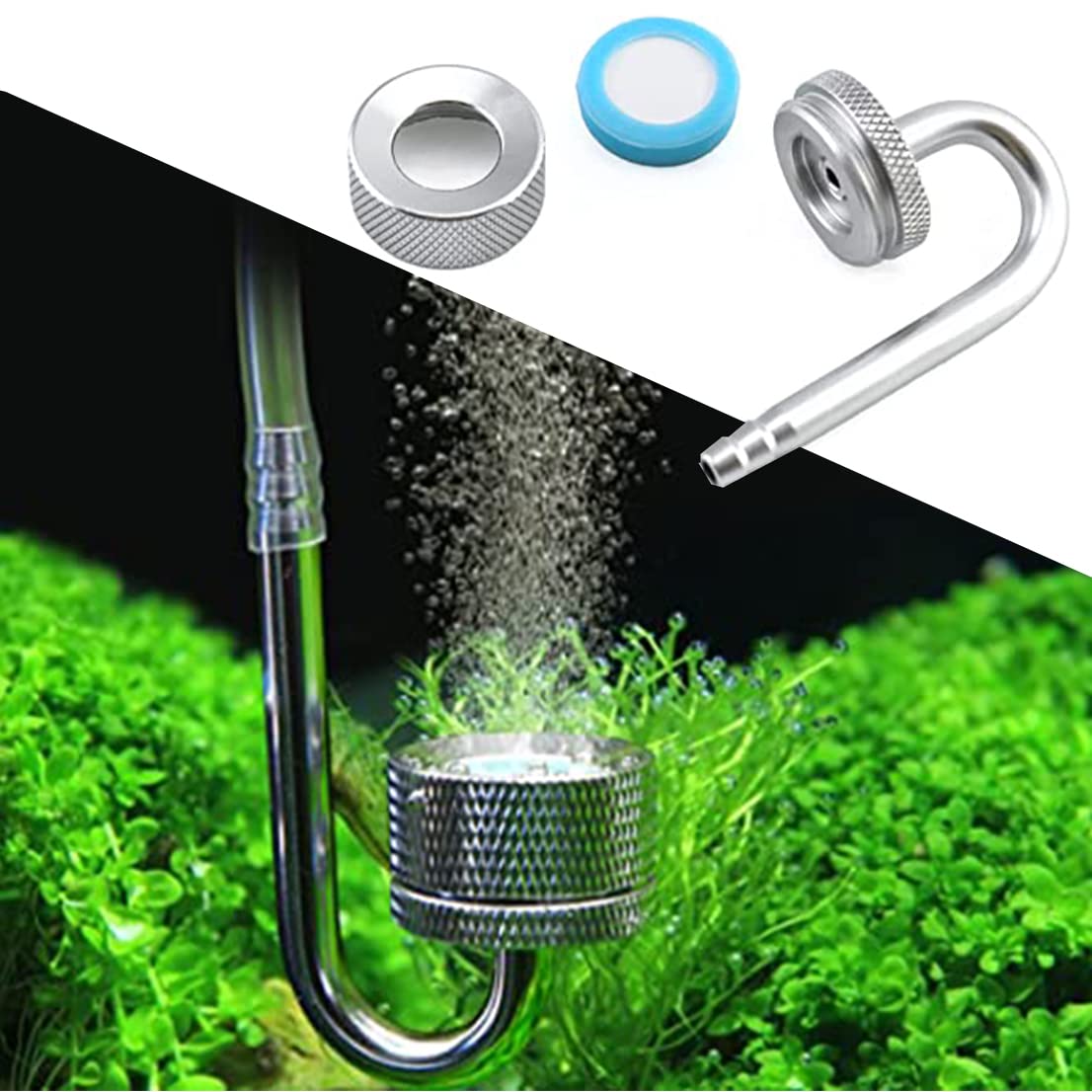 Diffusore CO2 Per Acquario – Atomizzatore Sicuro E Durevole, Per Tubi 16/22mm, Nucleo Ceramico