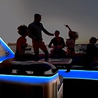 Vista 6 de Tiras de luces LED marinas para pontón de 25 pies, luces de barco 12V impermeables, luz de cubierta interior para kayak, barco Jon, barcos de pesca