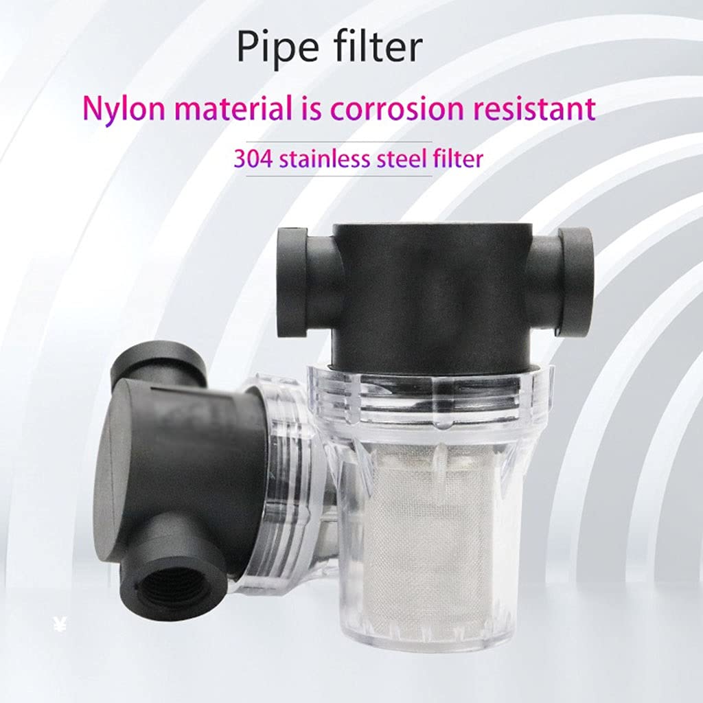 Filtro de Succión de Bomba de Agua, 1 prefiltro de impurezas de plástico for Sistema de riego(0.5 Inch 80 Mesh in)