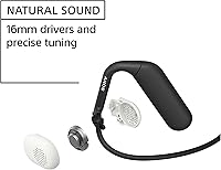 Vista 5 de Sony Float Run Open-Ear Bluetooth Wireless Sport Headphones for Running and Exercise with Mic and IPX4 Water Resistance, WIOE610/B