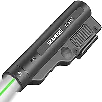 Vista 10 de Combo de luz láser verde de 2400 lúmenes para riel Picatinny y Mlok, luz de rifle con modo momentáneo/estroboscópico