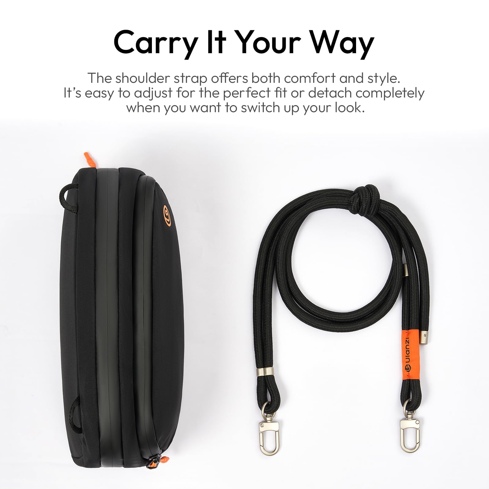 ULANZI YY08 Borsa per DJI Osmo Pocket 3, Borsa Portatile, Protezione per DJI Osmo Pocket 3 Creator Combo Accessori,Grigio
