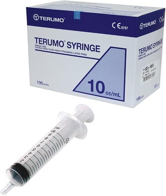 Terumo 2SS10ES Disposable Syringe, 10 mL (Pack of 100)