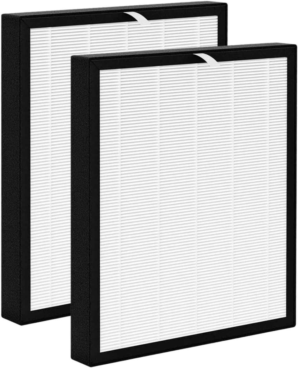 Nispira Replacement HEPA Filter Compatible with Surround Air Intelli-Pro XJ-3800 Air Purifier, 2 Filters