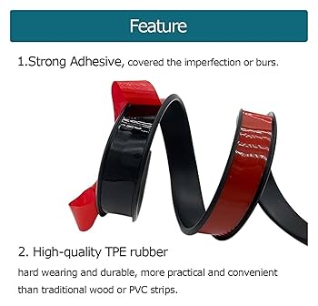 U-Shape Furniture Edge Banding, 9.8ft Self Adhesive TPE Flexible Edge Protector Tape, PAKASEPT Soft Edge Guards Edging Trim For Table Cabinet Furniture Restoration (Grey, 32mm