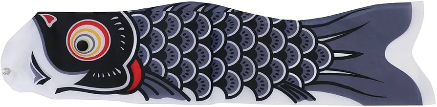 Amazon | こいのぼり 友禅鯉 単品鯉のぼり 黒鯉 0.5M 【徳永こいのぼり