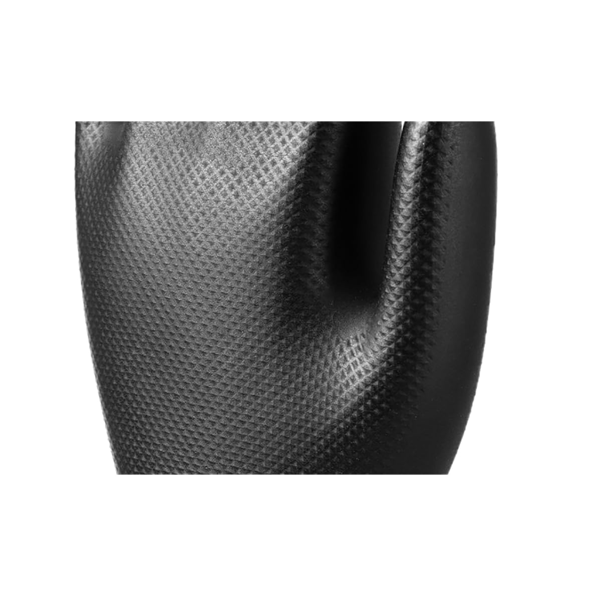 KINGFA DIAMOND GRIP Extra Stark Nitrilhandschuhe | Hochfeste, texturierte Einweghandschuhe für Kfz, Industrie & Labor | Arbeitshandschuhe Öl- und Chemikalienbeständig | 50 Stk/Box (500, Schwarz, XL)