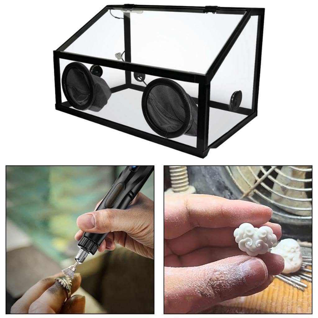 Transparenter Acryldeckel, Robuster Acryldeckel für Staubauffangbox Beim Schnitzen Und Schleifen