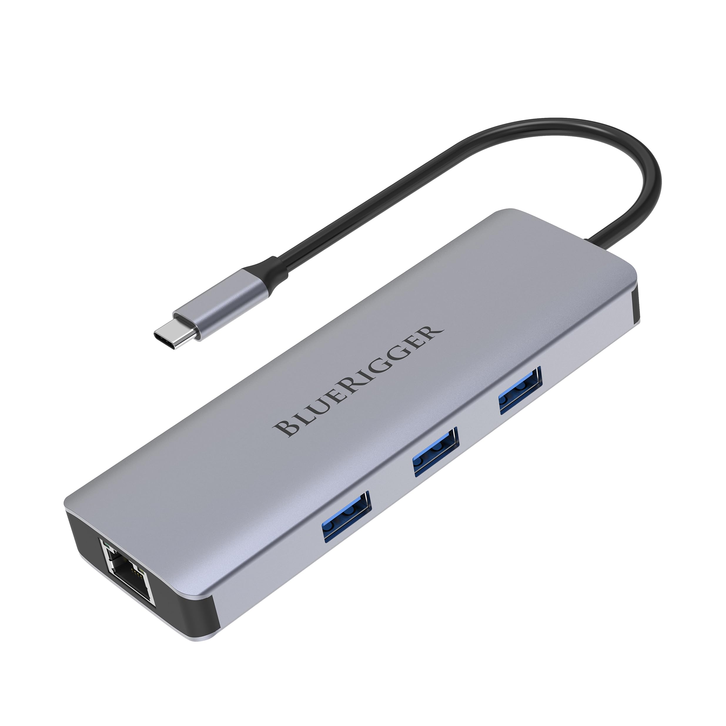 Bluerigger 9 in 1 USB C Hub with 4K@60Hz HDMI, RJ45 with 1000mbps, 100W PD Port, 3-USB 3.0, 3.5mm Audio, TF/SD Card Reader. (B0CH8FRWGP) Amazon Price History, Amazon Price Tracker