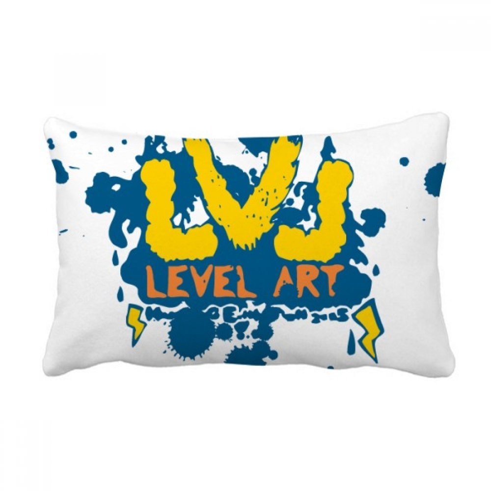 Coussin oreiller lombaire graffiti multicolore 16x24 pouces