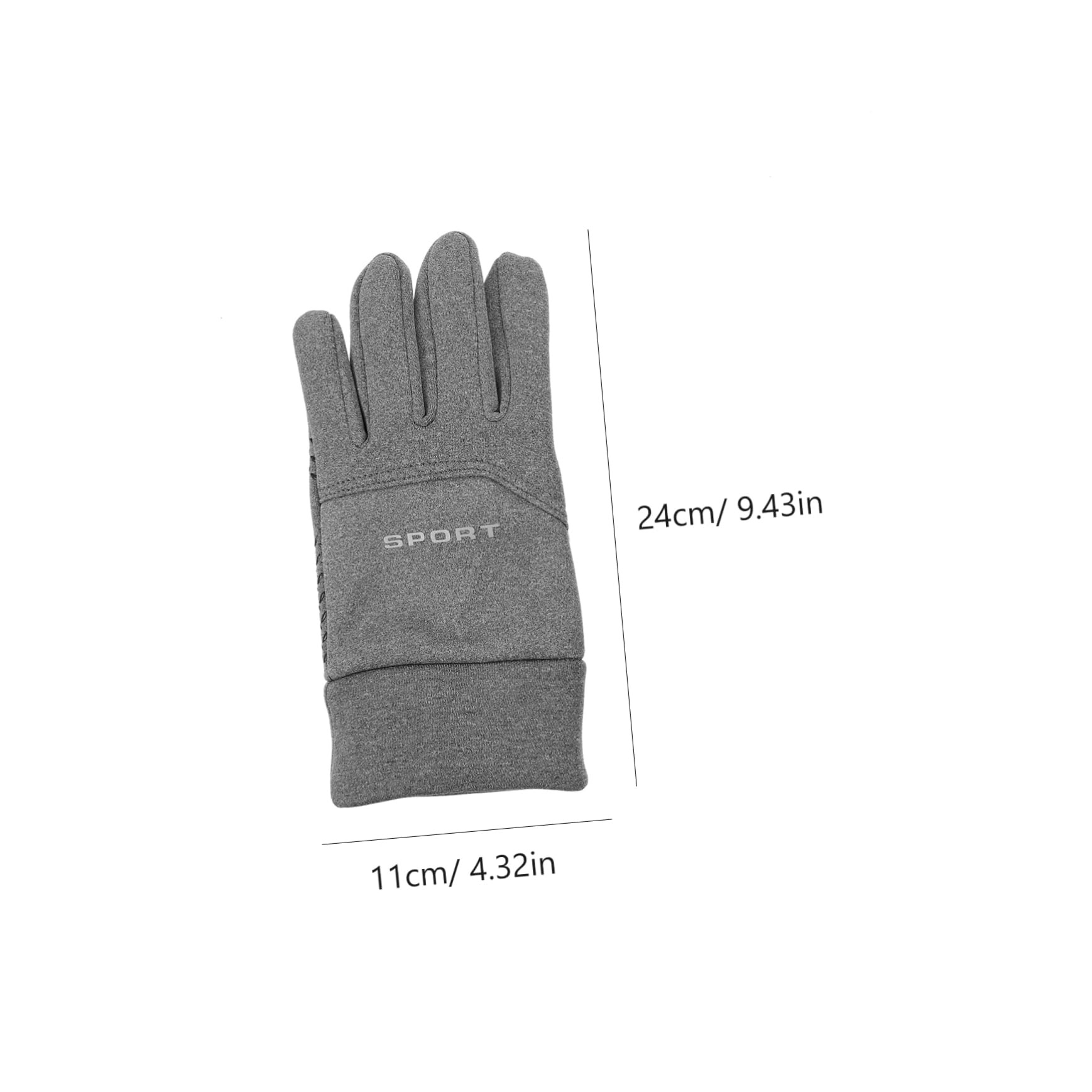 GOOHOCHY Men's Warm Gloves Riding Gloves Non-Slip Shockproof for Cold Weather Activities