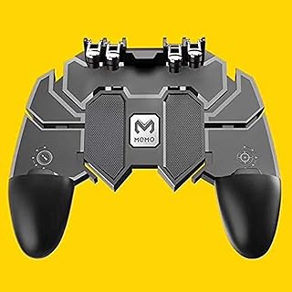 وحدة تحكم 3 في 1 للعبة ببجي على الهواتف بزر اطلاق نار L1R1 لاجهزة اندرويد و اي او اس بلون اسود، USB، من ميمو