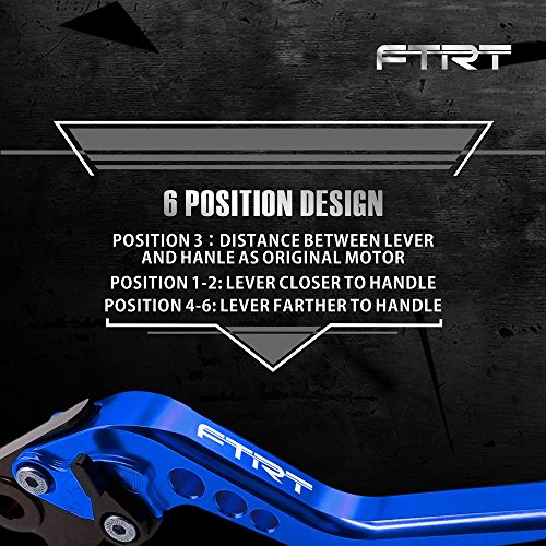 Ftrt Short Brake Clutch Levers Compatible With Yzf R3 Yzf-R3 2013 2014 2015 2016 2017 2018 2019 2020 2021 ,Yzf-R25 Yzf R25 2013-2021, Mt-03/Mt-25 2015-2021, Blue #TOP3