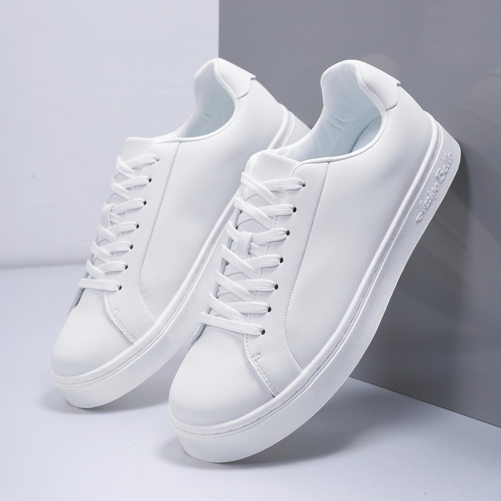 Uomo Sneakers Casual Scarpe in Pelle Scarpe da Ginnastica Passeggio Skateboard Business EU41-46