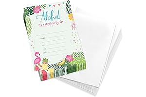 Desert Cactus Luau 1 Hawaiian Happy Birthday Invitations Cards