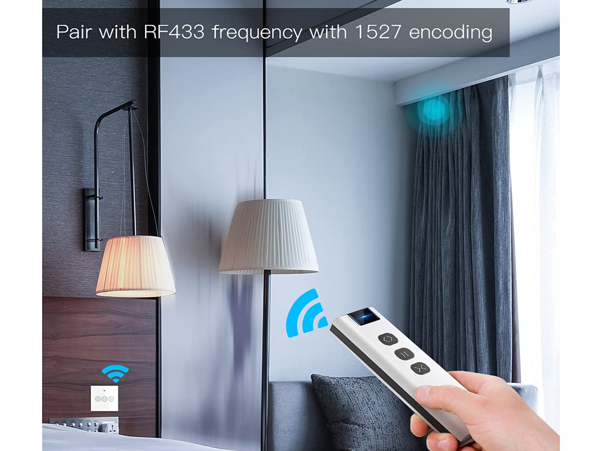 Remote control pairing with RF433 frequency