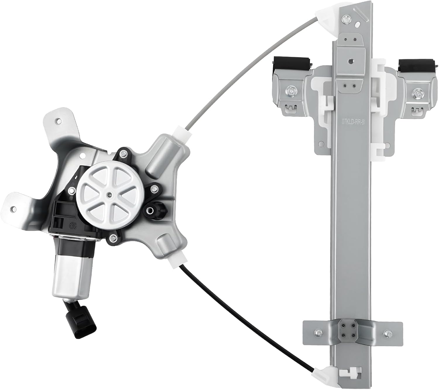741-391 Rear Right Passenger Side Window Regulator with Motor (2 Pins) Compatible with 2007-2014 Chevy Tahoe, GMC Yukon, Cadillac Escalade
