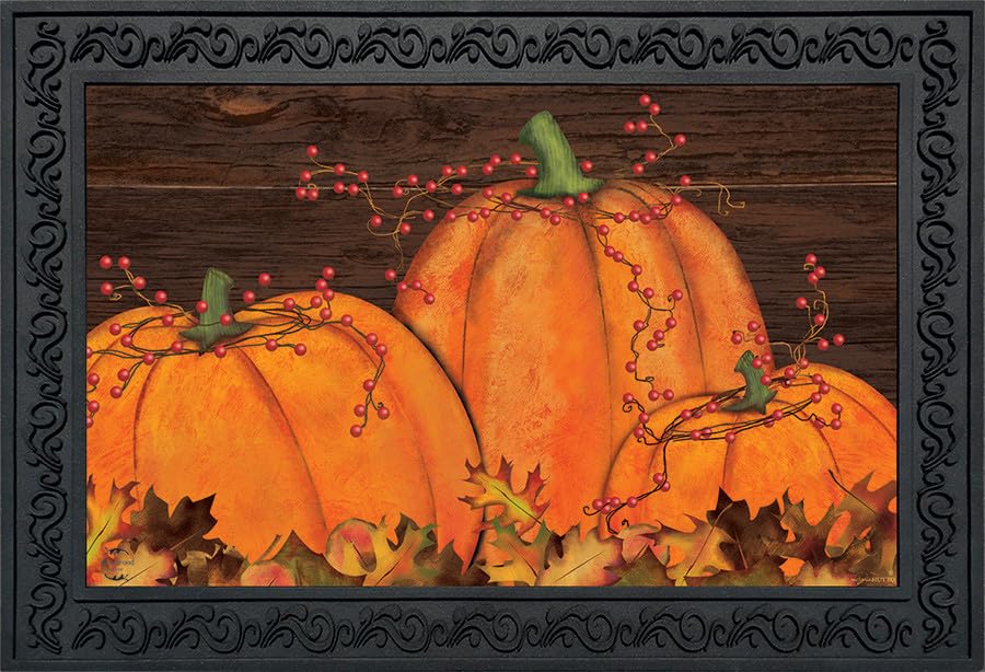 Briarwood Lane Rustic Pumpkin Patch Fall Doormat
