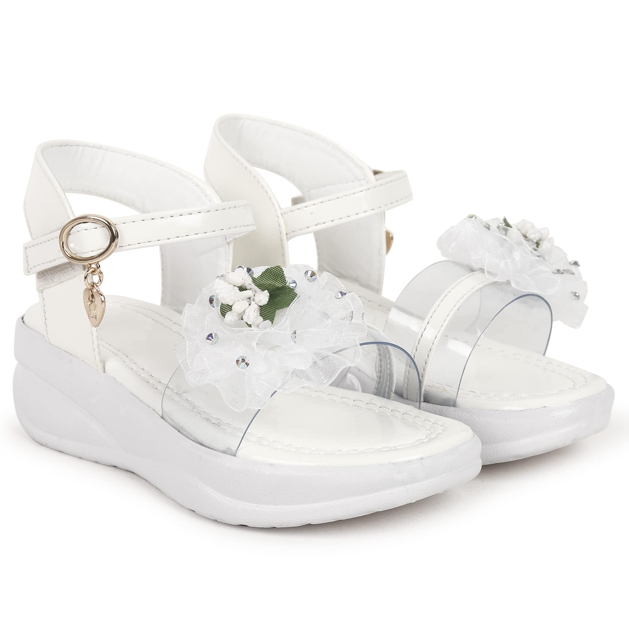 WELL WEAR FASHION KIDS DESIGNER SANDALS (SIZE CHART IN IMAGE) (WHITE, numeric_12) (B0BXMMWBNX) Amazon Price History, Amazon Price Tracker