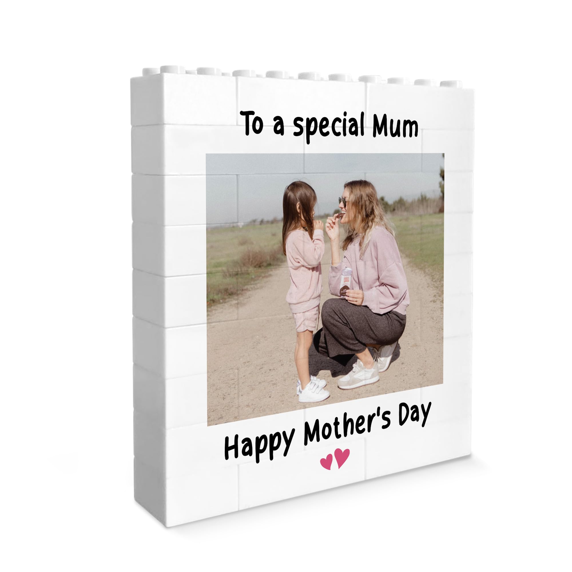 RED OCEAN Mothers Day Personalised Photo Gifts For Mum Custom Building Blocks Mother Gift From Daughter Happy Mother's Day Personalised Gifts For Mum Custom Gift Her
