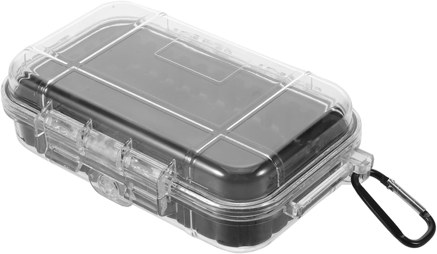 Outdoor Survival Waterproof Dry Box: Shockproof Storage Case - 6.7x4.3x2 Airtight Carry Container for Outdoor Boating Camping Tools, Transparent