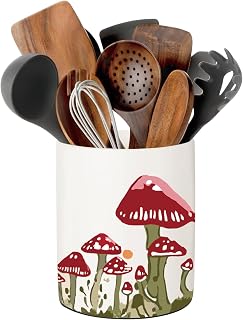 Ceramic Utensil Holder (Mushroom)