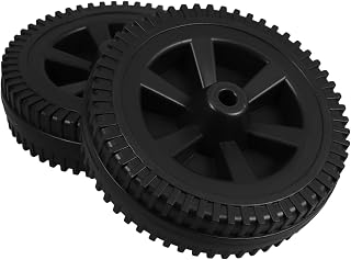 Toddmomy Bbq Grill Wheels Replacement Kit 2pcs 7 Inch Swivel Grill Tires Easy Install Durable Plastic Heat Resistance