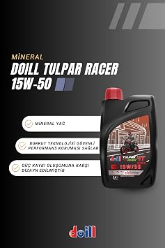TULPAR RACER 15W-50 4T - 4 Zamanlı 1 Litre Motosiklet Yağı (Üretim Yılı: 2026)