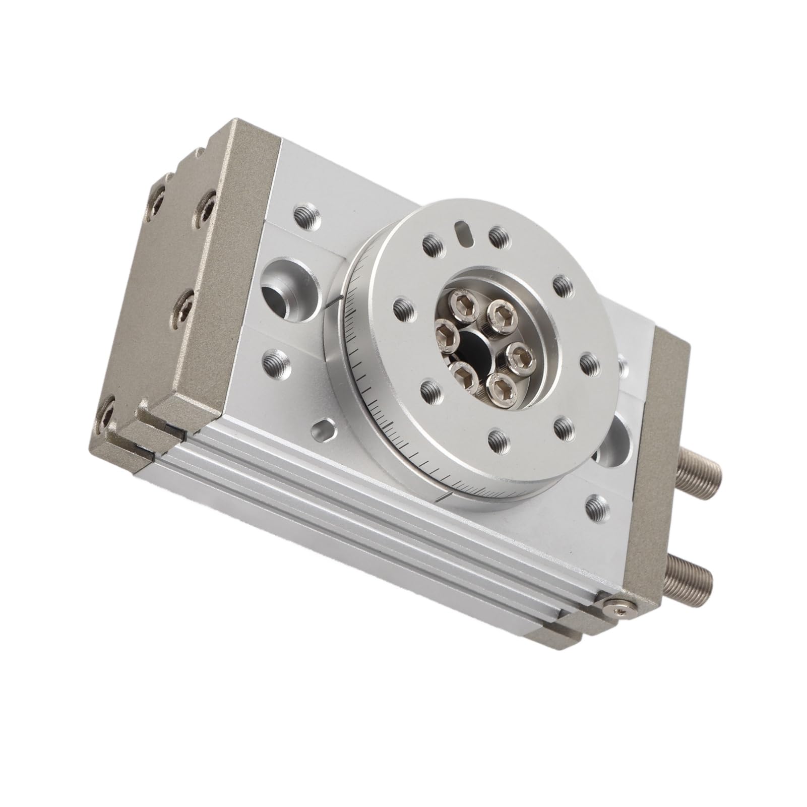 Ausla Obrotowy Siłownik Pneumatyczny, Siłownik Pneumatyczny Wahadłowy ze Stali Stopowej MSQB30A Zębatka i Zębnik 30 Mm Dwustronnego Działania od 0 do 190 Stopni do Automatyzacji Wyposażenia Stołu