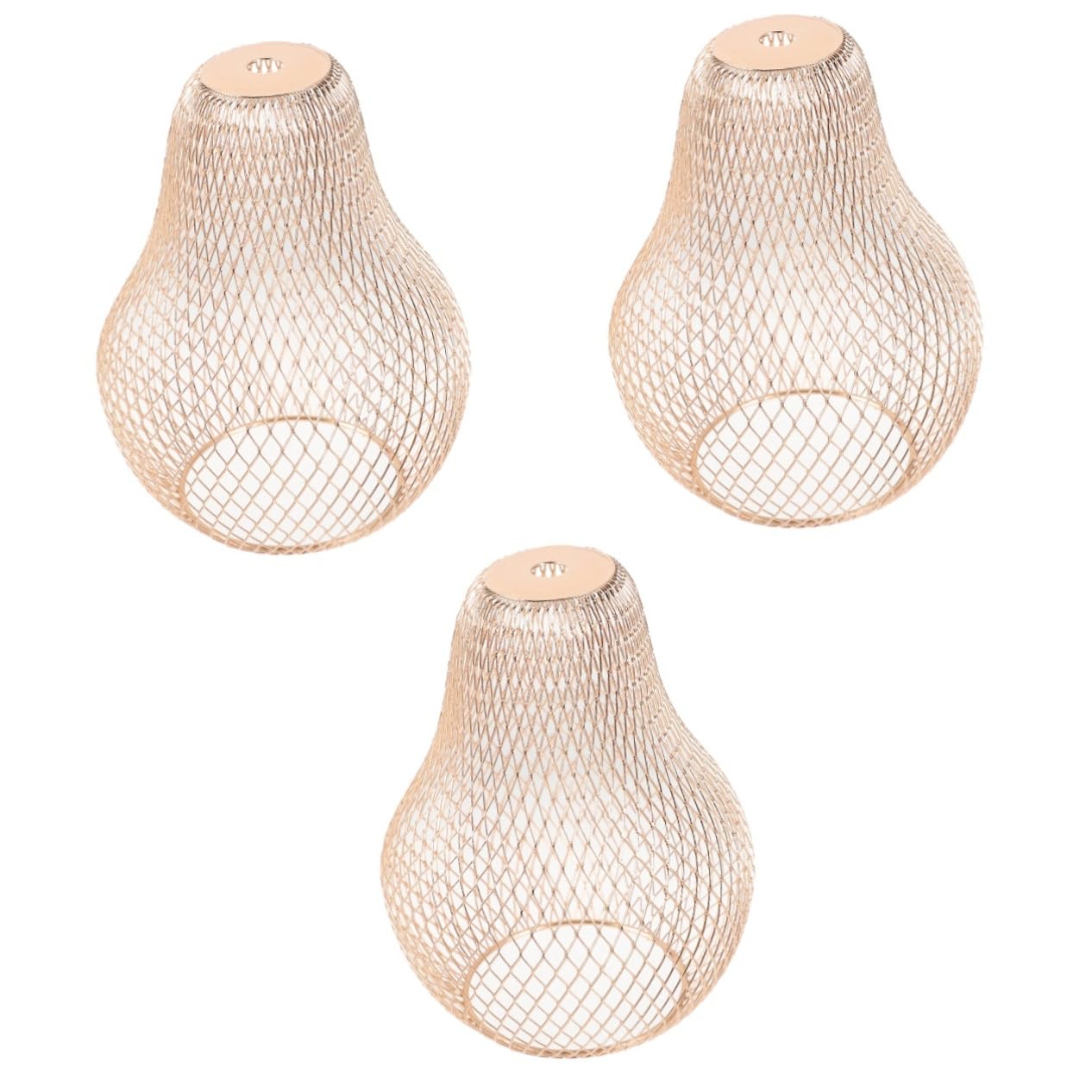 Artibetter 3pezzi Lampadario Moderno Con Paralume Metallo Design Svuotato Paralume Decorativo Per Sospensione e Lampade Pendenti Stile Minimalista Per Casa Ristoranti e Uffici