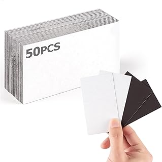 2X3.5 Business Card Magnets Peel and Stick,Self Adhesive Magnetic Tape,Turn Regular Name Cards Into Magnetic for Long-Term Display