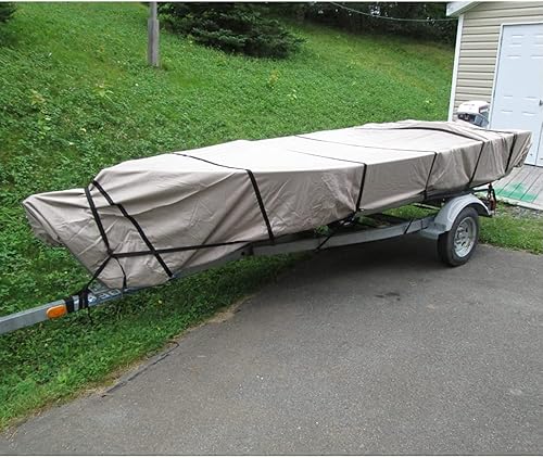 Miniatura 7 de GEARFLAG La funda remolcable Jon 600D se adapta a correas laterales ajustables reforzadas de 14 a 16 pies, resistente al agua, grado marino,