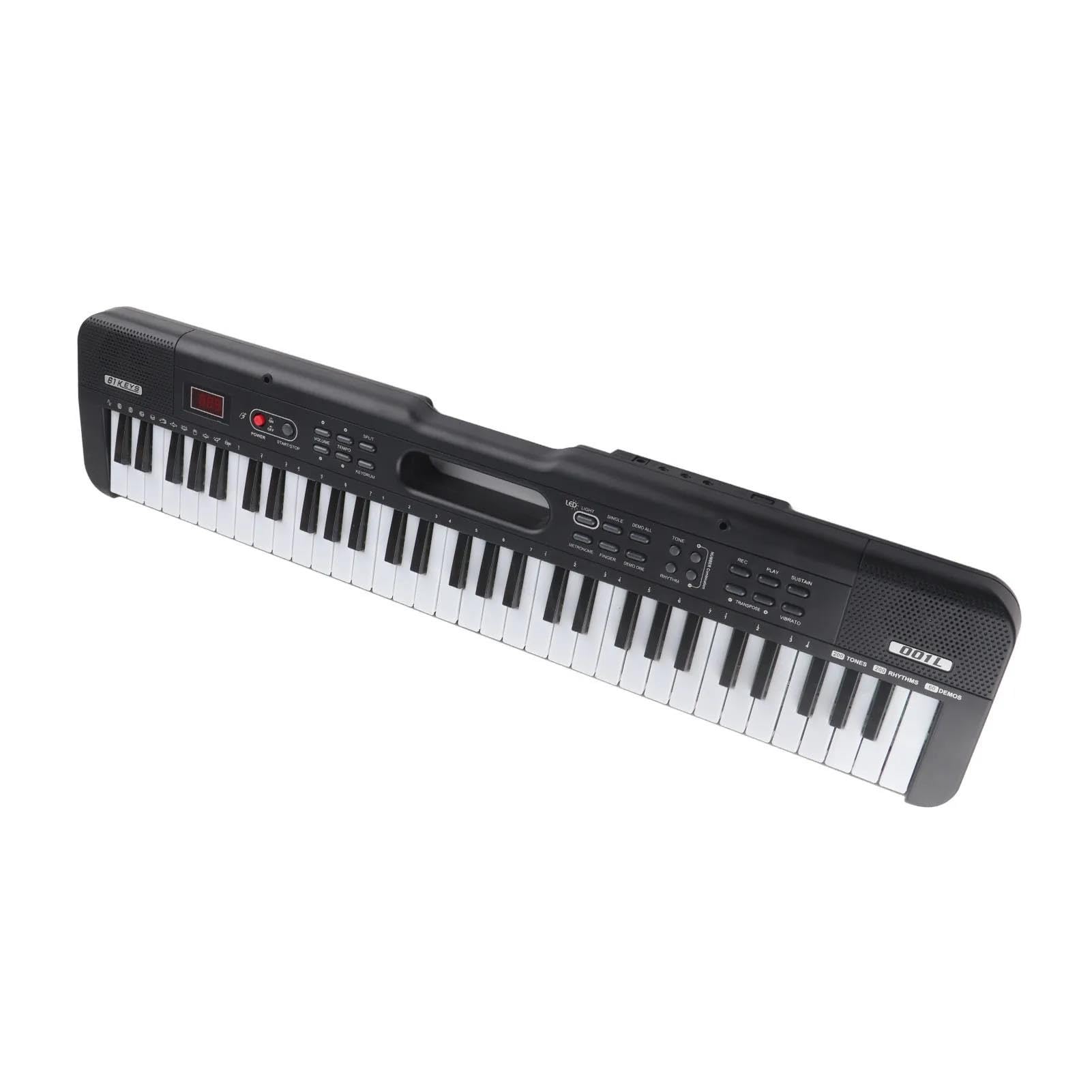 Przenośne Pianino Elektroniczne Dla Początkujących Dorosłych Z 61 Klawiszami Wielofunkcyjny Instrument Muzyczny