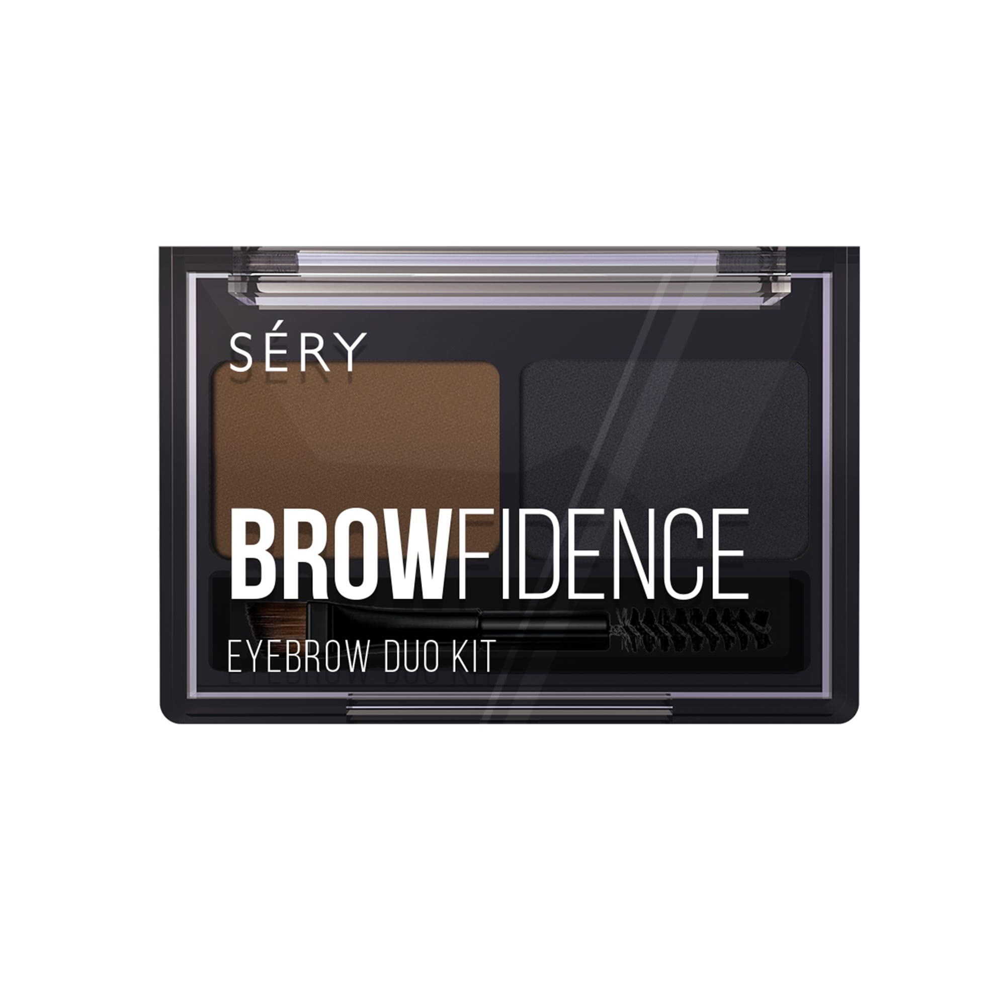 SÉRY Browfidence Eyebrow Duo Kit|Brow shaping and Filling with Vitamin E - Dark BED 02