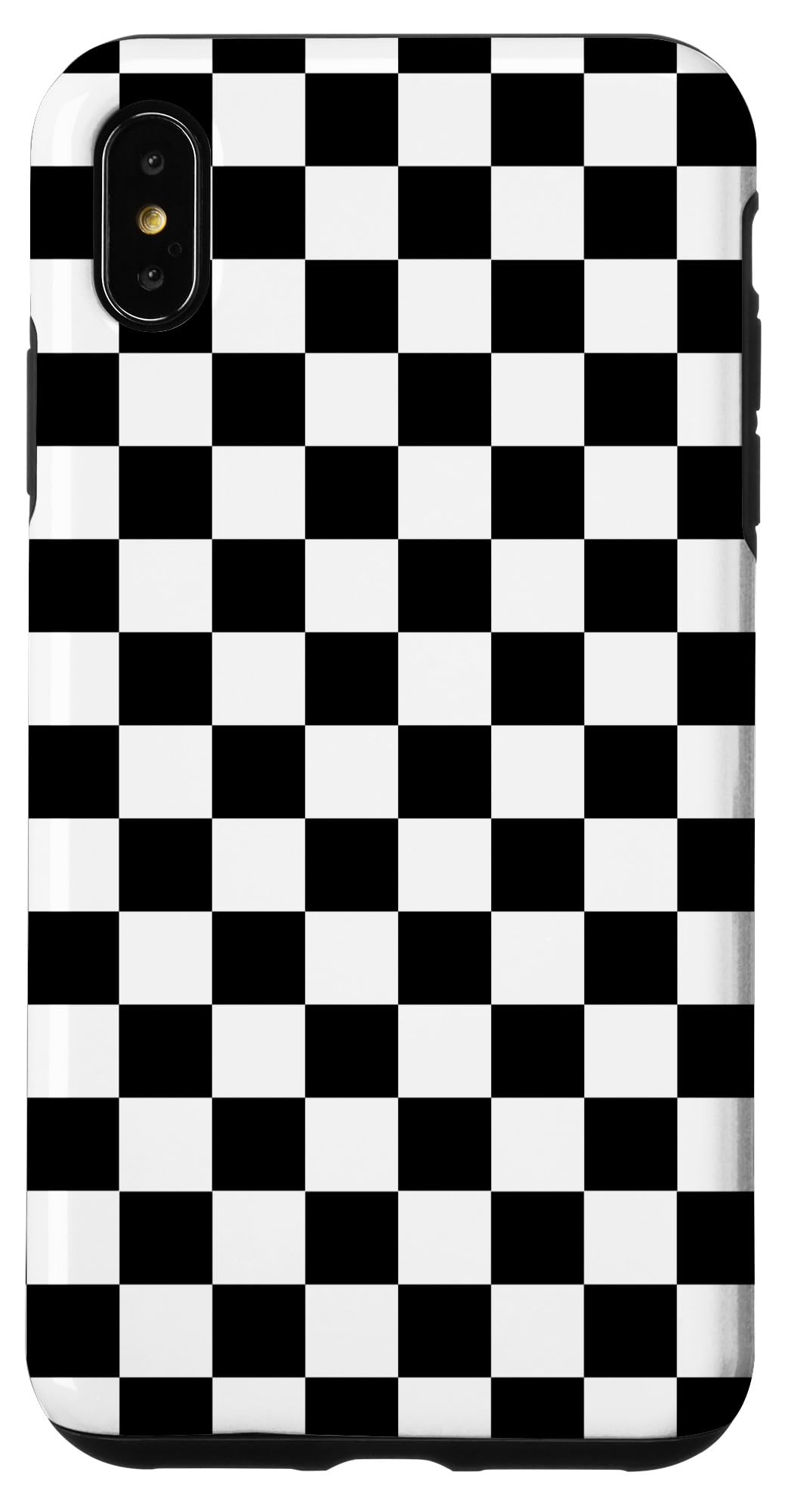 Checkered Checkerboard Black and White Pattern Case Case for iPhone XS Max