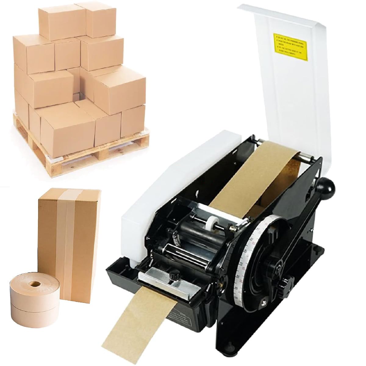 Wasseraktivierter Klebebandabroller, Abroller für gummiertes Klebeband, Kraftpapier-Klebebandabroller, für Verpackungen für Expresskartons,