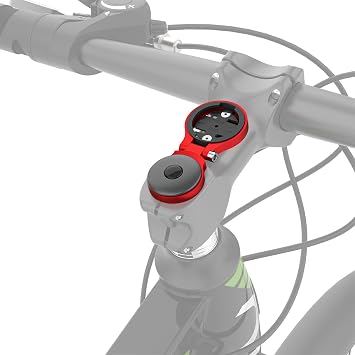 for Garmin Stem Mount - Adjustable Out Front Bike Computer Mount for Wahoo Stem, Road Cycling for Garmin Bike Computer Compatible with Wahoo Elemnt, Bryton, Cateye Red